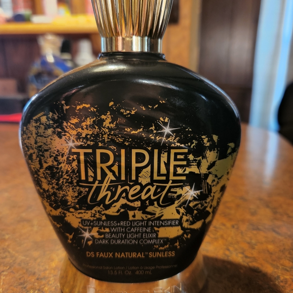 Brand New Triple Threat tanning lotion